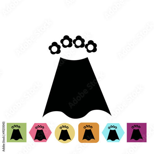 Wedding veil icon