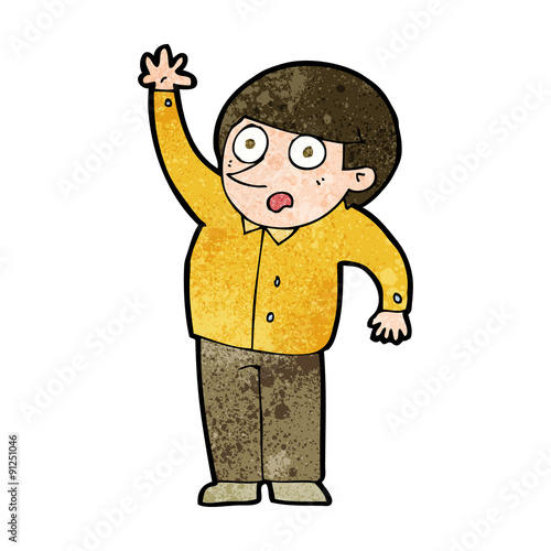 cartoon man asking question