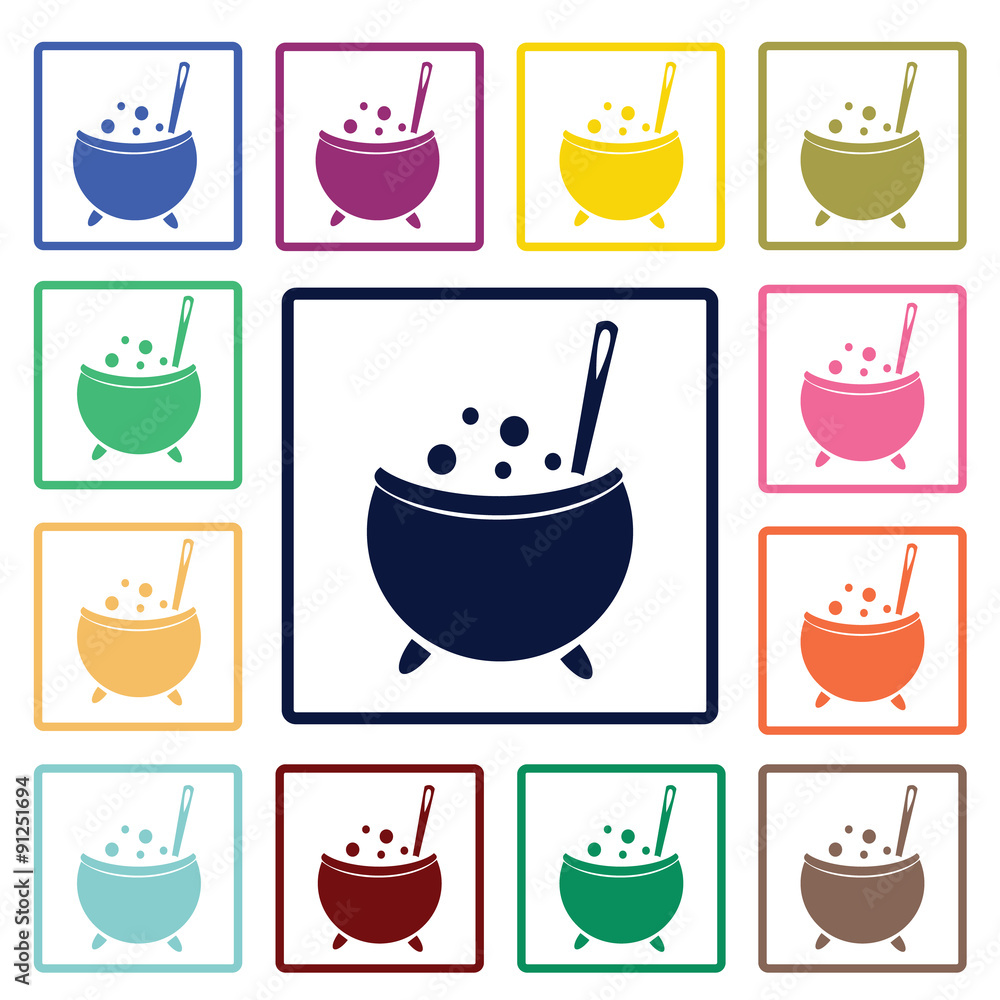 Witch pot icon Witch pot icon