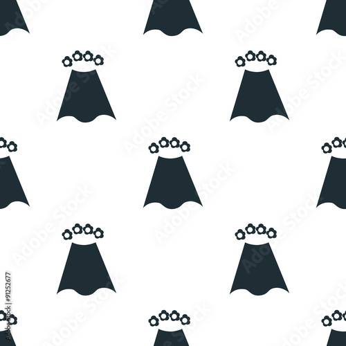 Wedding veil icon