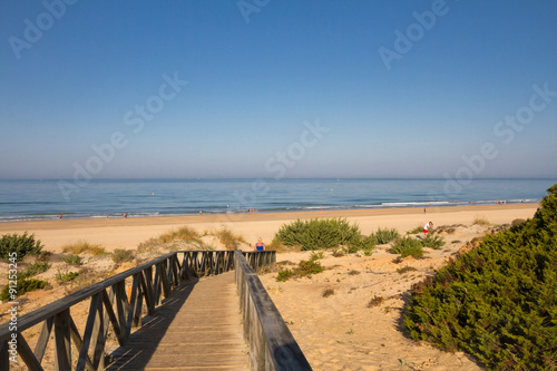 Playa de la Barrosa bei Novo Sancti Petri, Costa de la Luz, Span