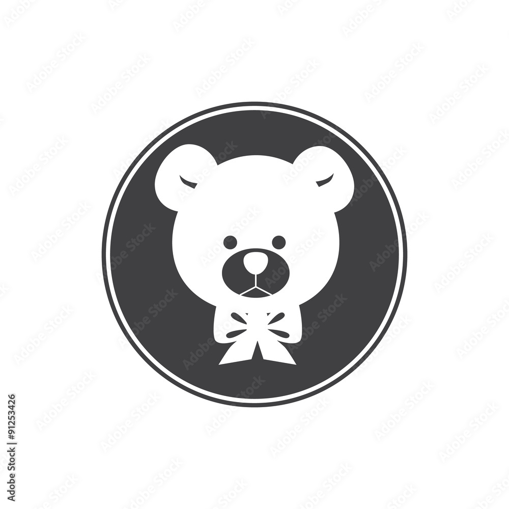 Toy bear icon Toy bear icon