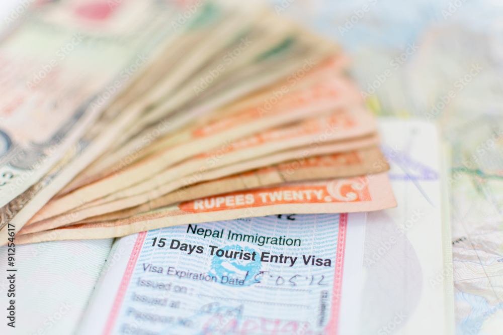 Nepal Immigration Visa for tourism and Nepali Notes