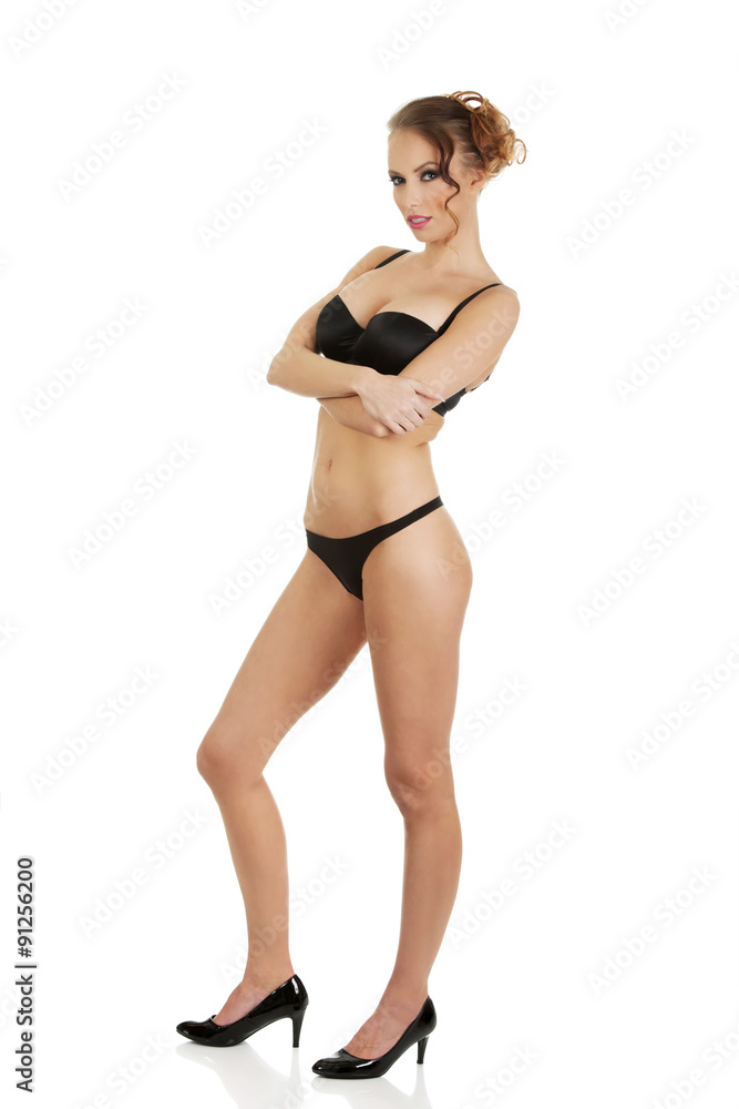 Fototapeta premium Seductive woman in lingerie.