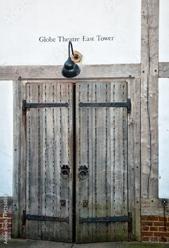 Detail of the famous Globe theatre, London photo