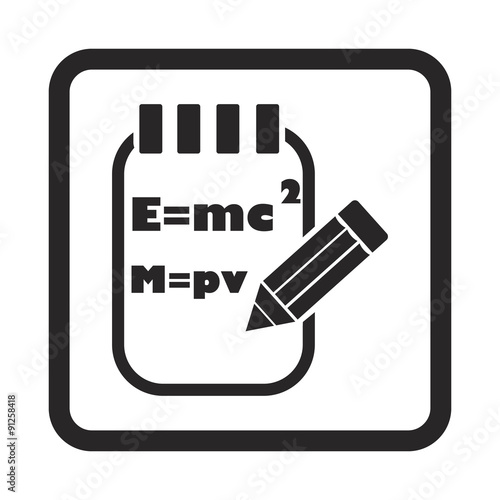 Notebook with formula icon