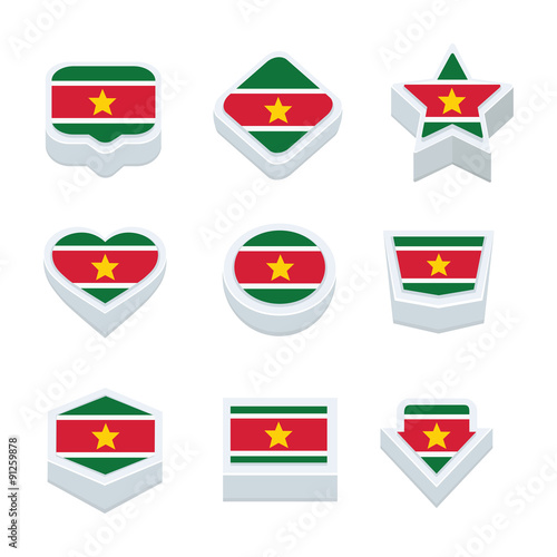 suriname flags icons and button set nine styles Free Download suriname flags icons and button set nine styles - GFXLoad