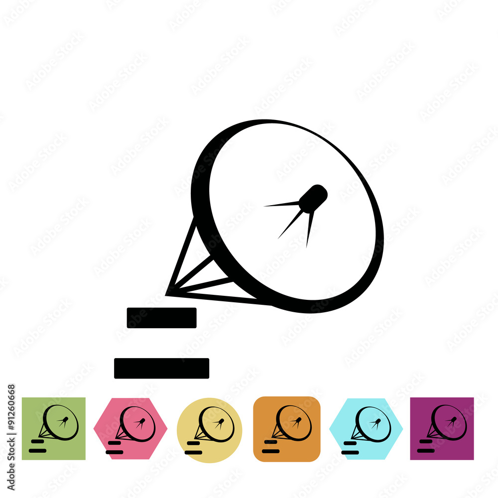 Satellite antenna icon Satellite antenna icon