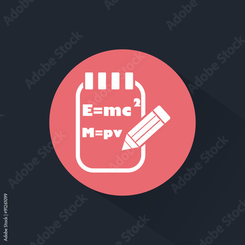Notebook with formula icon