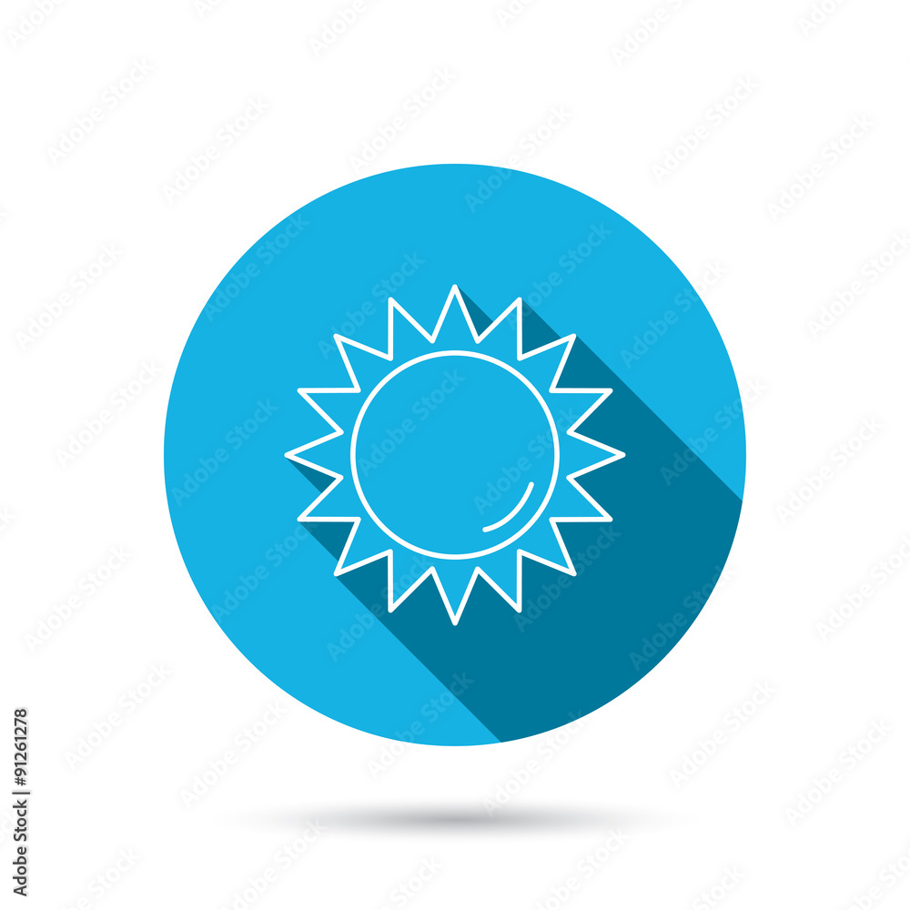 Sun rays icon. Summer sign. Sun rays icon. Summer sign.