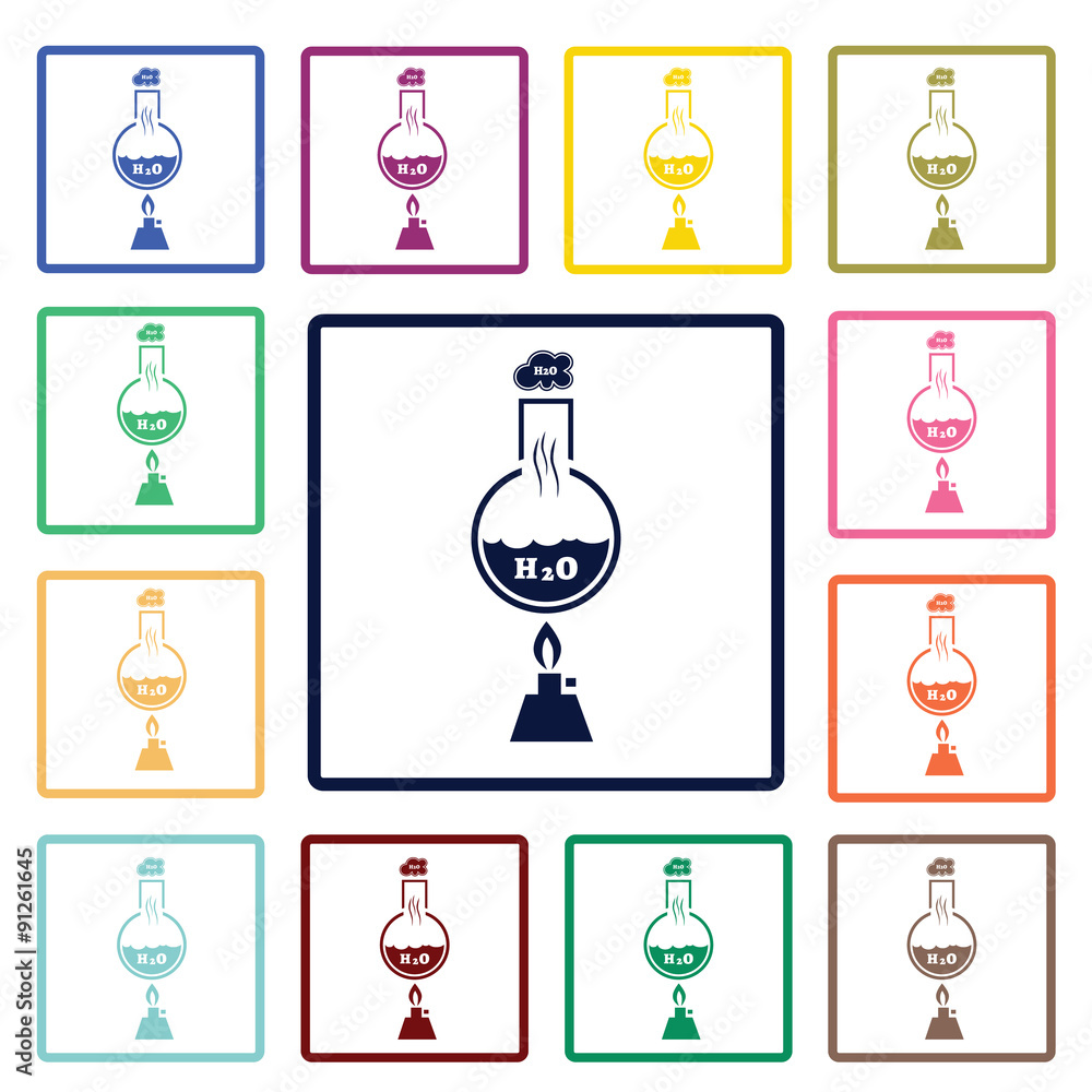 Chemistry container icon Chemistry container icon