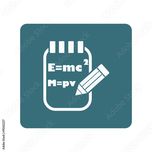 Notebook with formula icon