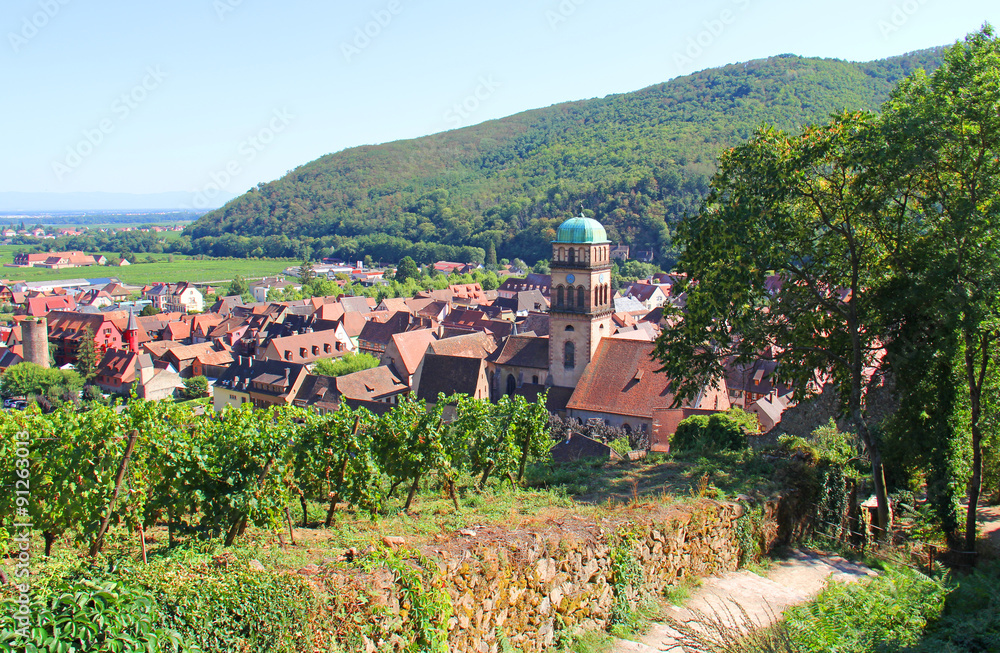 Naklejka premium Alsace village de Kaysersberg 