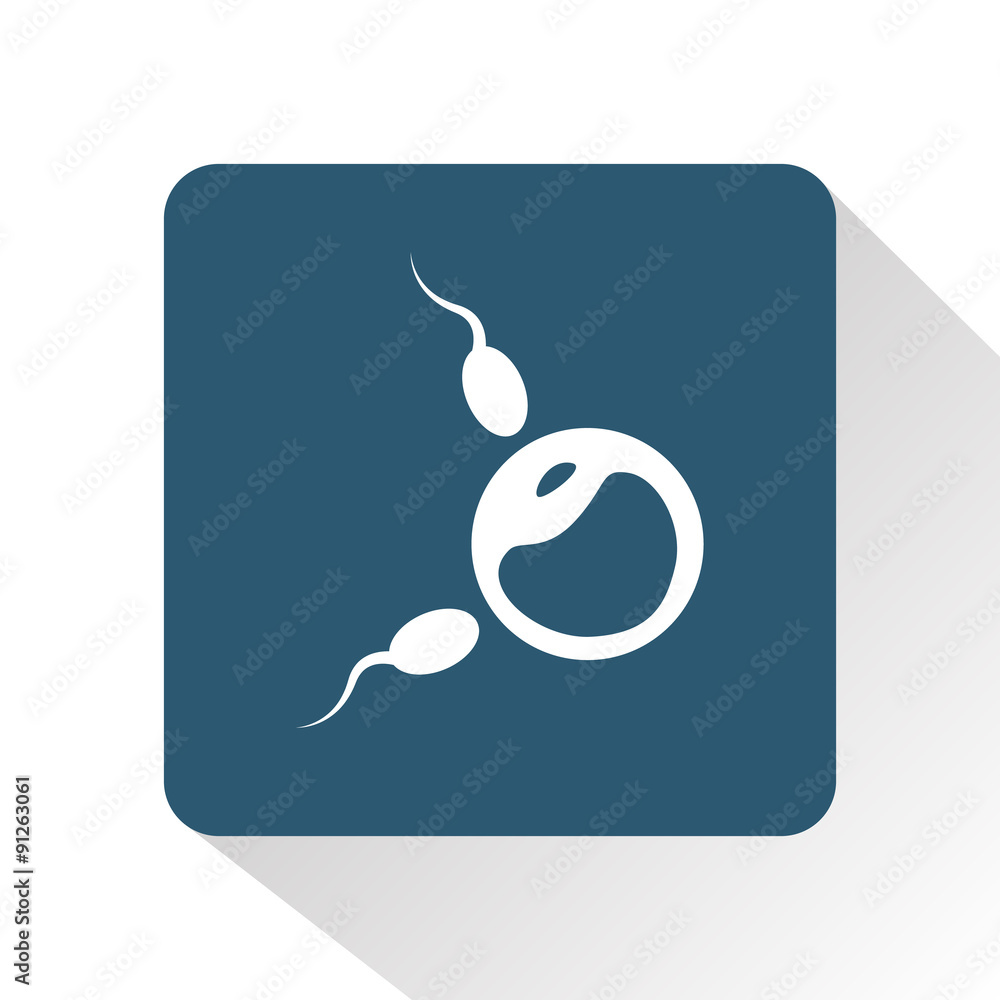 Fototapeta premium Egg and sperm icon
