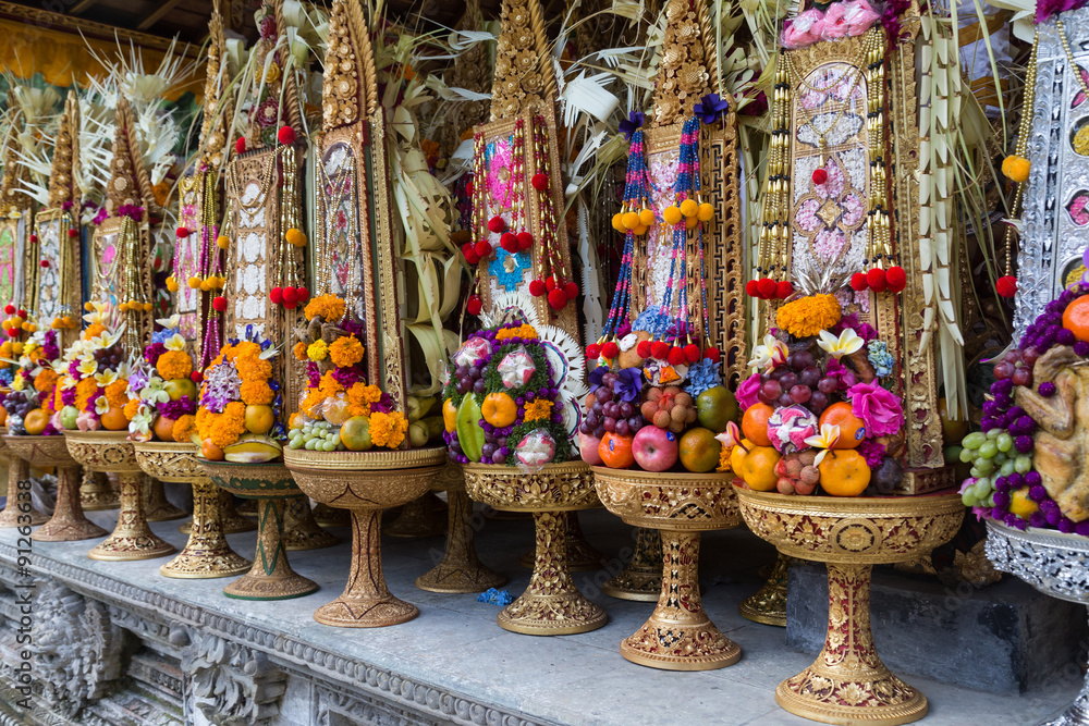 Fototapeta premium Bali Temple Offerings