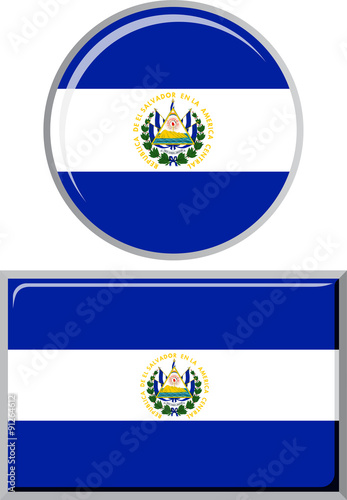 El Salvador round and square icon flag. Vector illustration. Free Download El Salvador round and square icon flag. Vector illustration. - GFXLoad