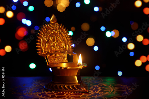 kamatshi amman oil lamp photo