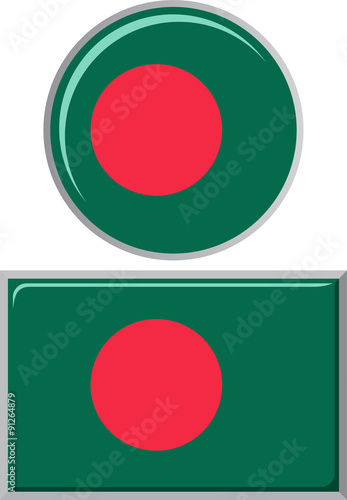 Bangladeshi round and square icon flag. Vector illustration. Free Download Bangladeshi round and square icon flag. Vector illustration. - GFXLoad