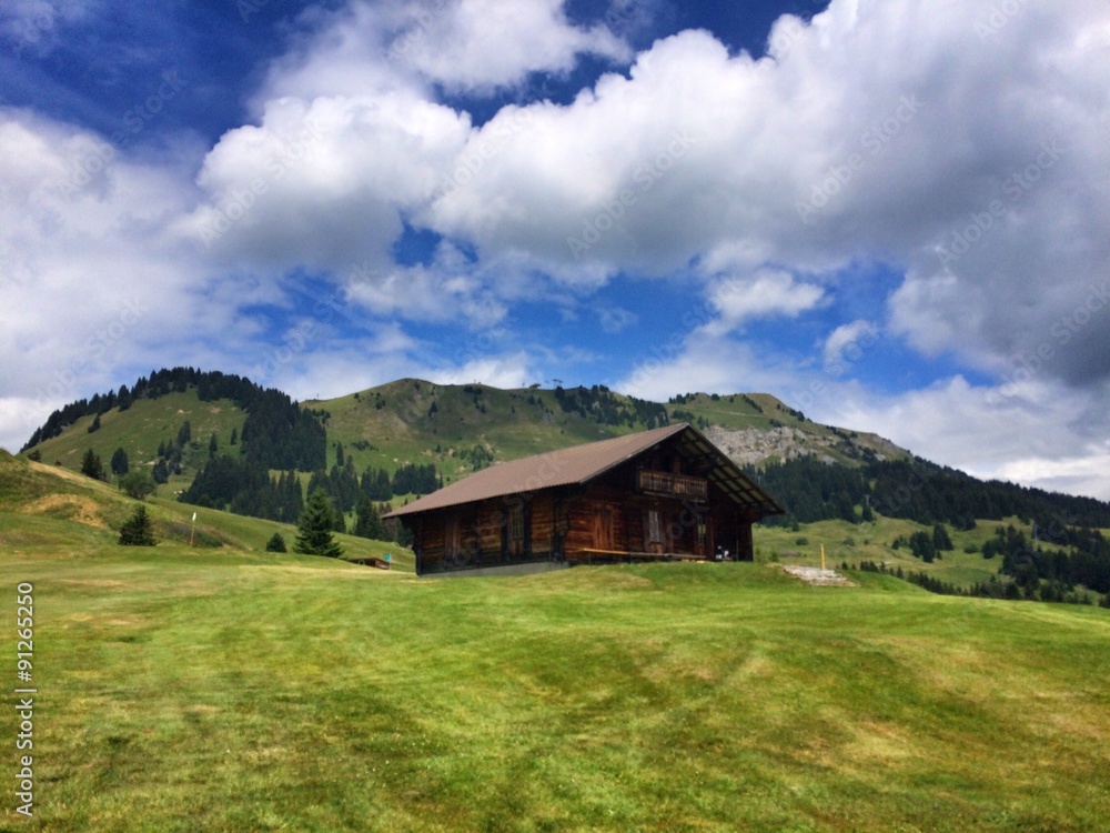 Amazing golf course in the high mountains Amazing golf course in the high mountains