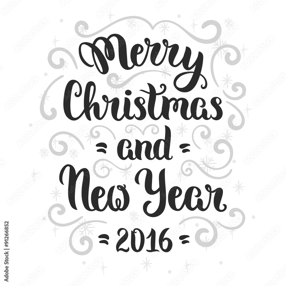Merry Christmas lettering Merry Christmas lettering