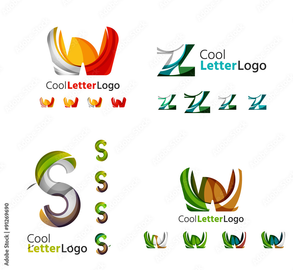 Letter business emblem collection Letter business emblem collection