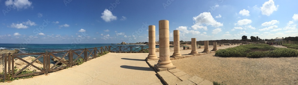 Foto Stock Cesarea marittima, Israele, parco archeologico, the Reef