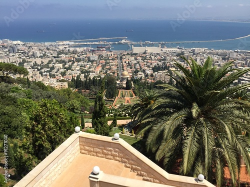 Giardini pensili di Haifa, giardini Bahai, Monte Carmelo, Israele