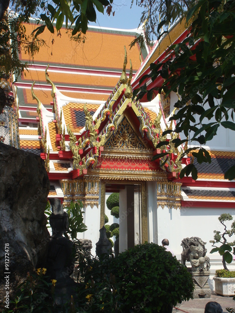 Wat Pho Temple view from Garden