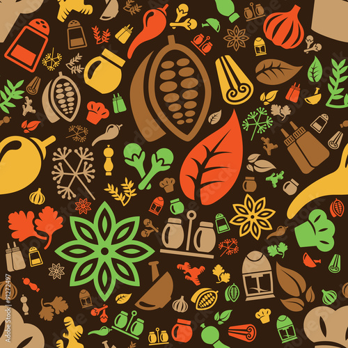 spice seamless pattern