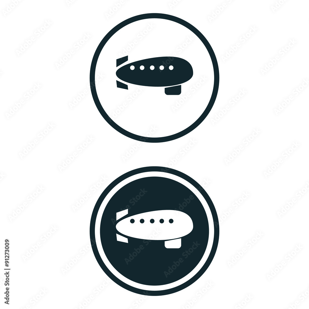 Fototapeta premium Airship icon