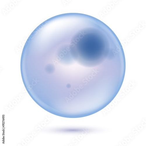 Abstract round transparent cell health science illustration.