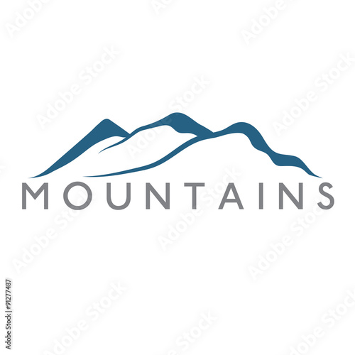 mountains abstract illustration