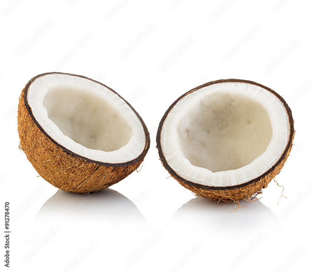 Coconuts isolated on white background Coconuts isolated on white background