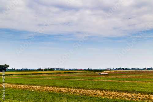  fields and farm equipment