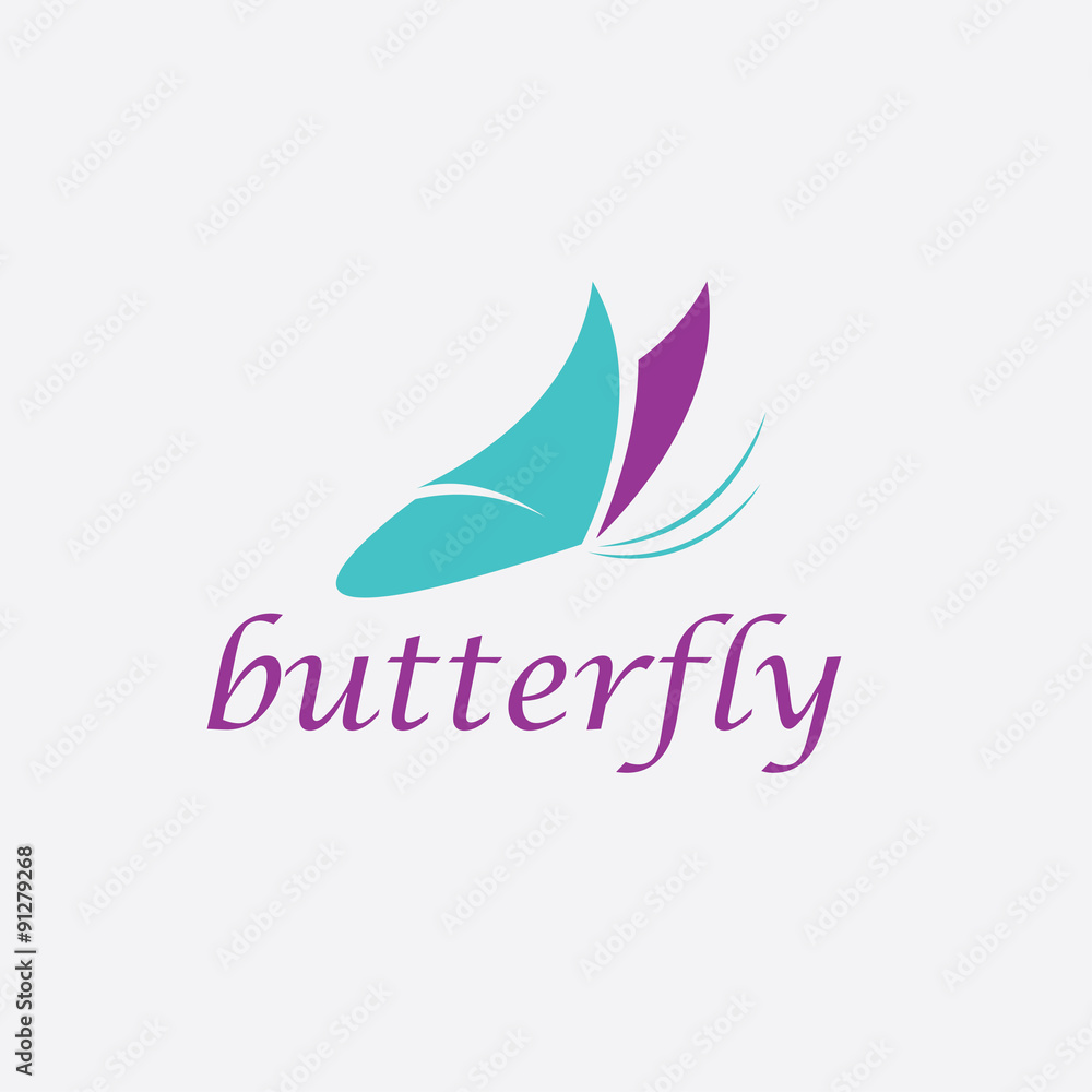 Fototapeta premium abstract cute butterfly vector design template