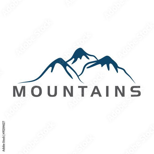 mountains abstract illustration