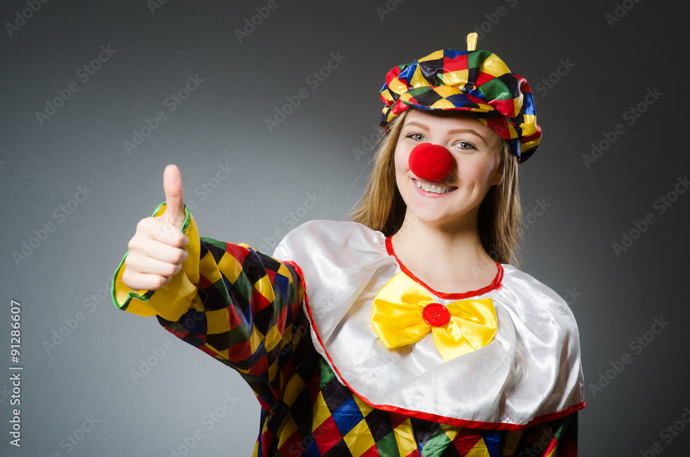 Clown in the funny concept Clown in the funny concept
