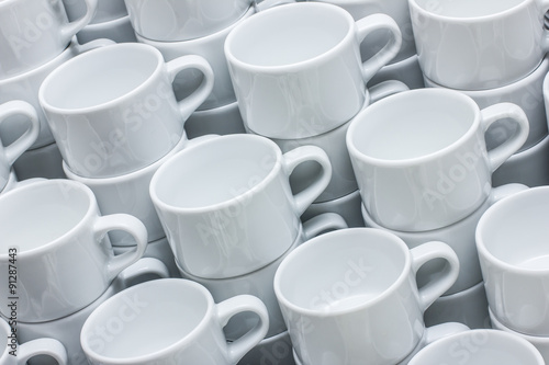Coffee cups background.