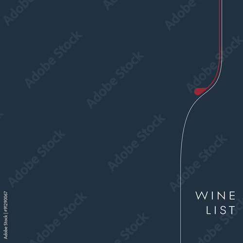 Fotografi Wine list background. Alcohol menu template. Drinks and