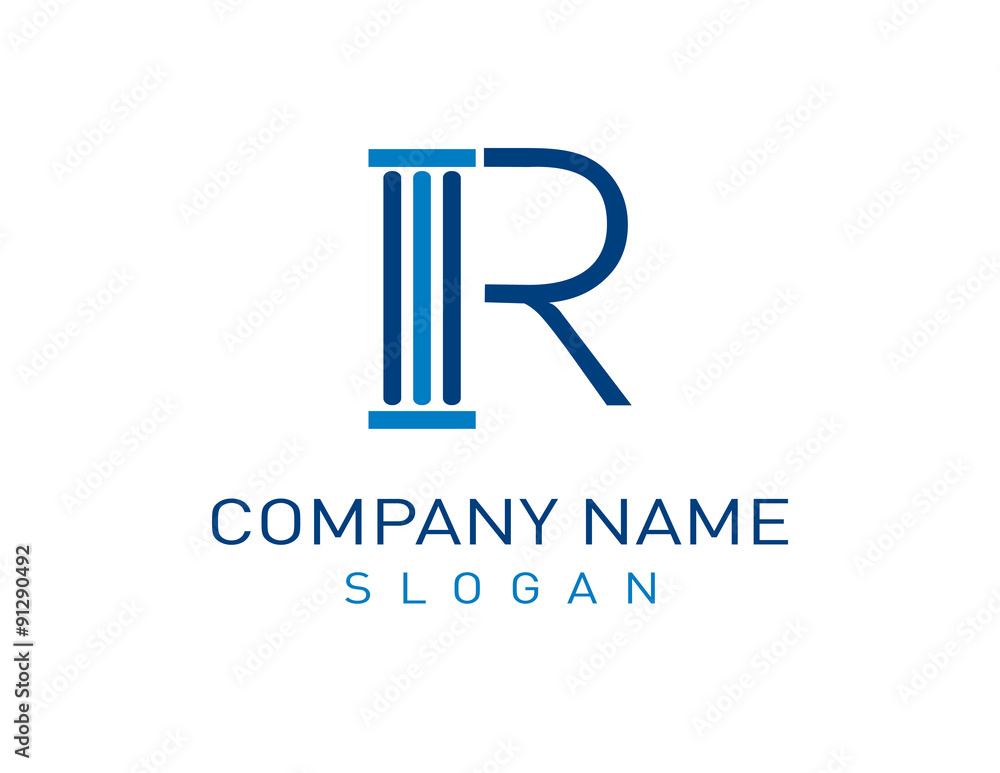 Letter R law design Letter R law design
