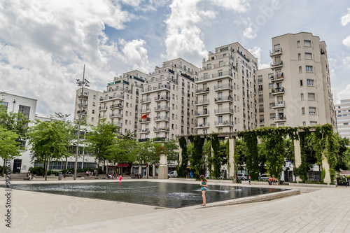 Place Lazare Goujon, Quartier des Gratte-ciel à Villeurbanne