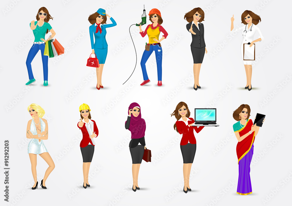 set of 10 professions set of 10 professions