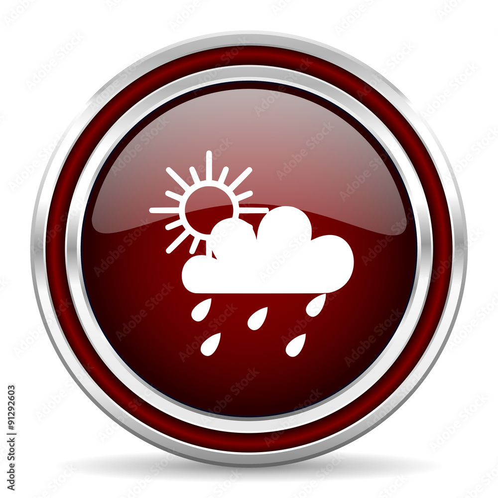 rain red glossy web icon rain red glossy web icon