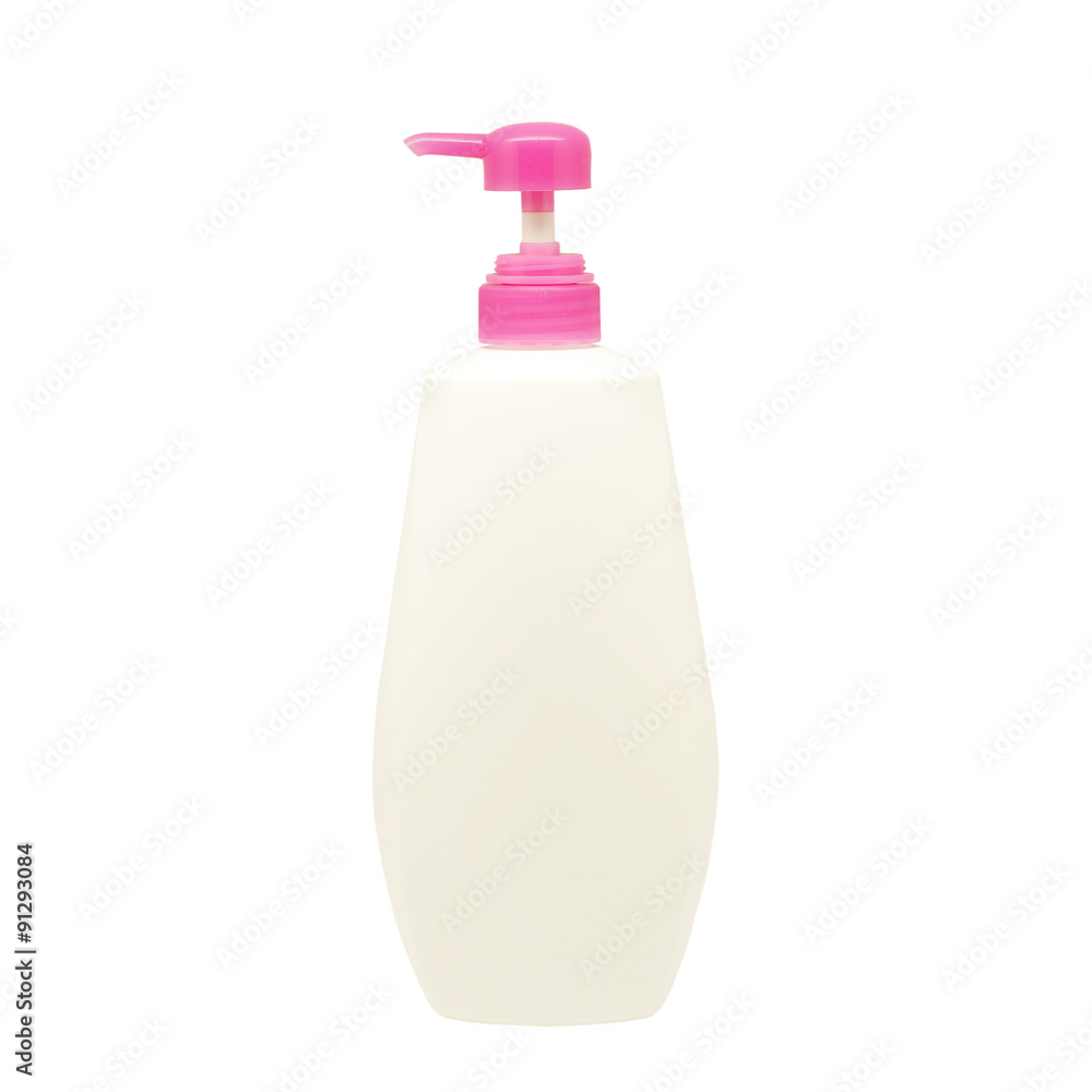 white plastic pump bottle isolate on white white plastic pump bottle isolate on white