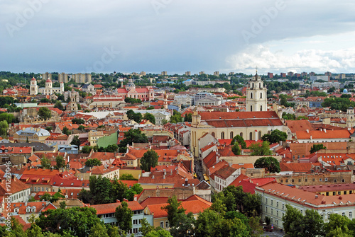 Vilnius old town panorama