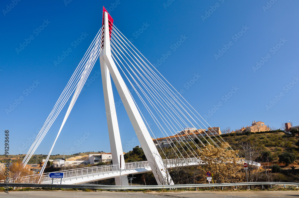 Obraz premium Footbridge, Toledo, Castilla-La Mancha, Spain