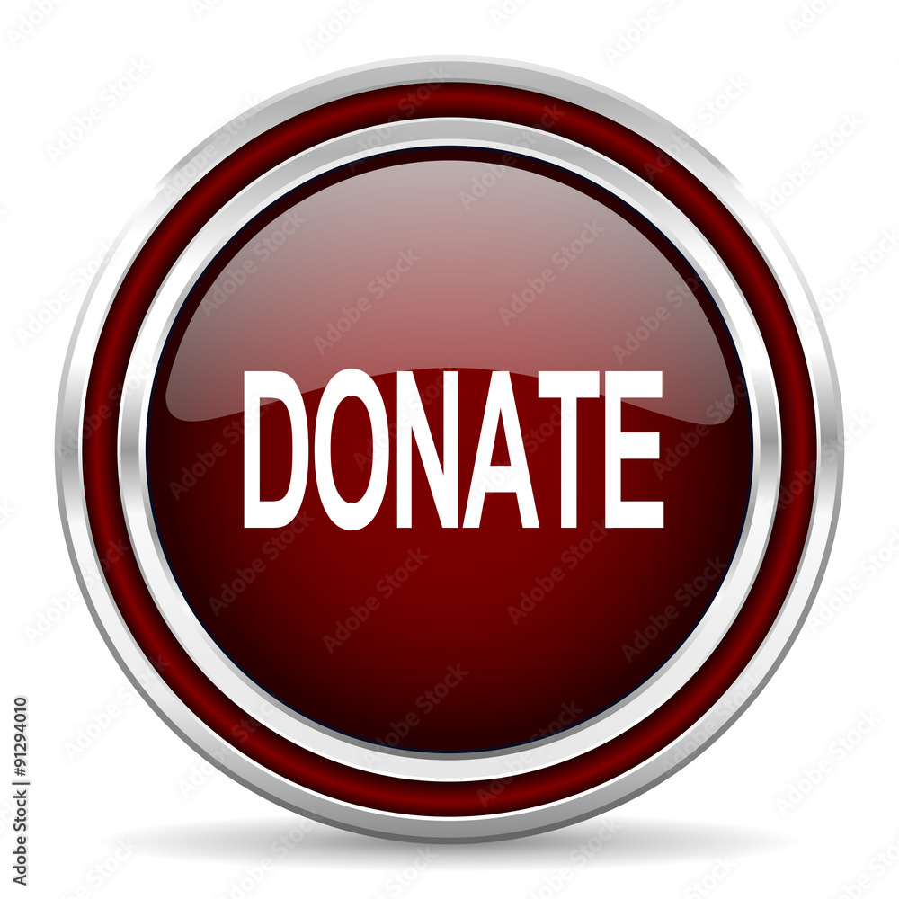 donate red glossy web icon donate red glossy web icon
