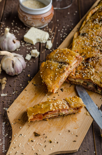 Savory strudel photo