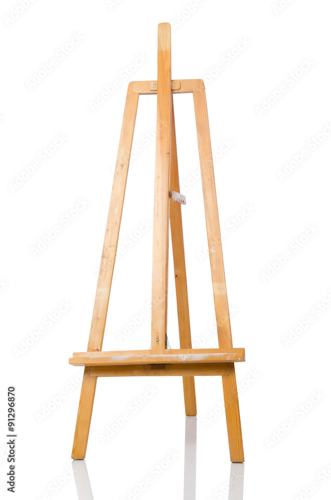 Easel isolated on the white background Easel isolated on the white background
