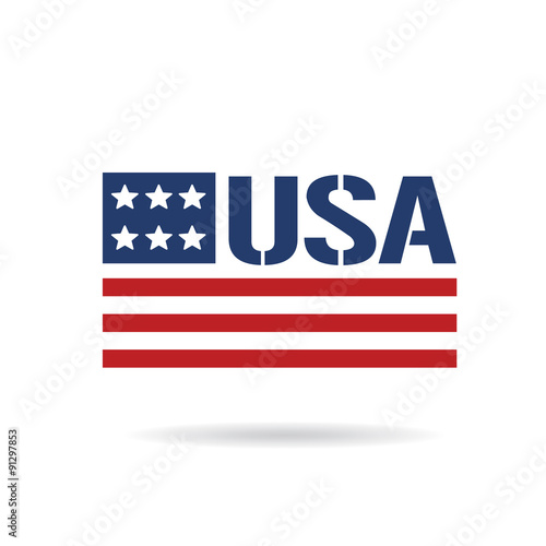 USA flag logo